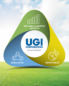 UGI Corporation 2021 Annual Report: Reliable Earnings Growth, Rebalance, Renewables
